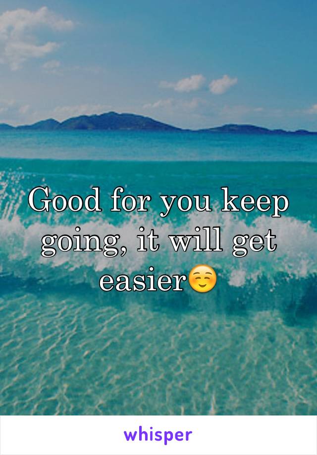 Good for you keep going, it will get easier☺️