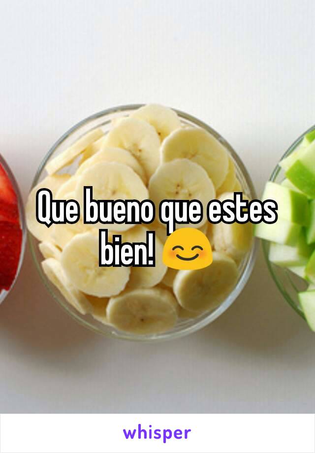 Que bueno que estes bien! 😊