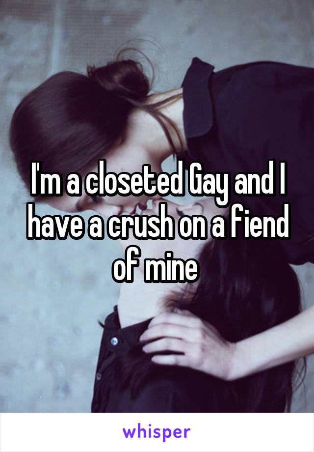 I'm a closeted Gay and I have a crush on a fiend of mine 