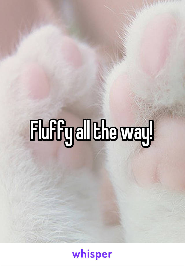 Fluffy all the way! 