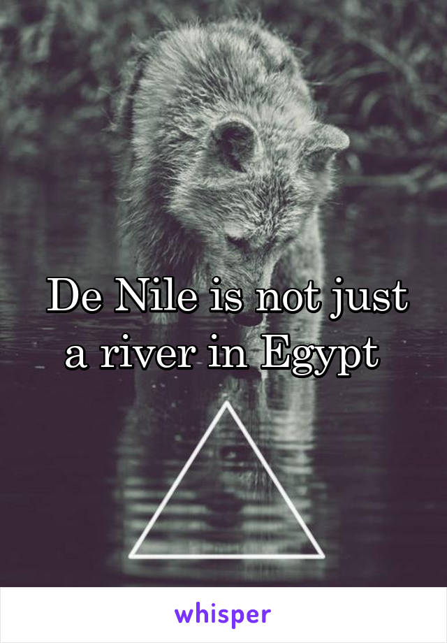 De Nile is not just a river in Egypt 