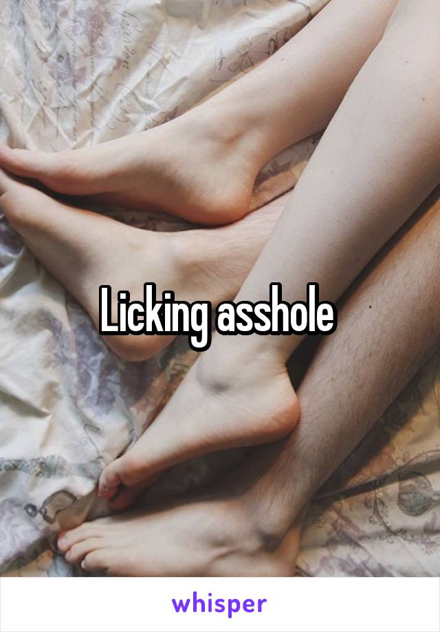 Licking asshole 