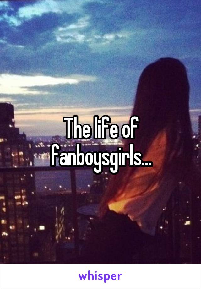 The life of fanboys\girls...