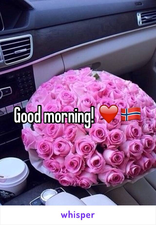 Good morning! ❤️🇳🇴