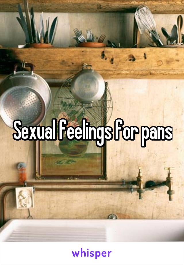 Sexual feelings for pans