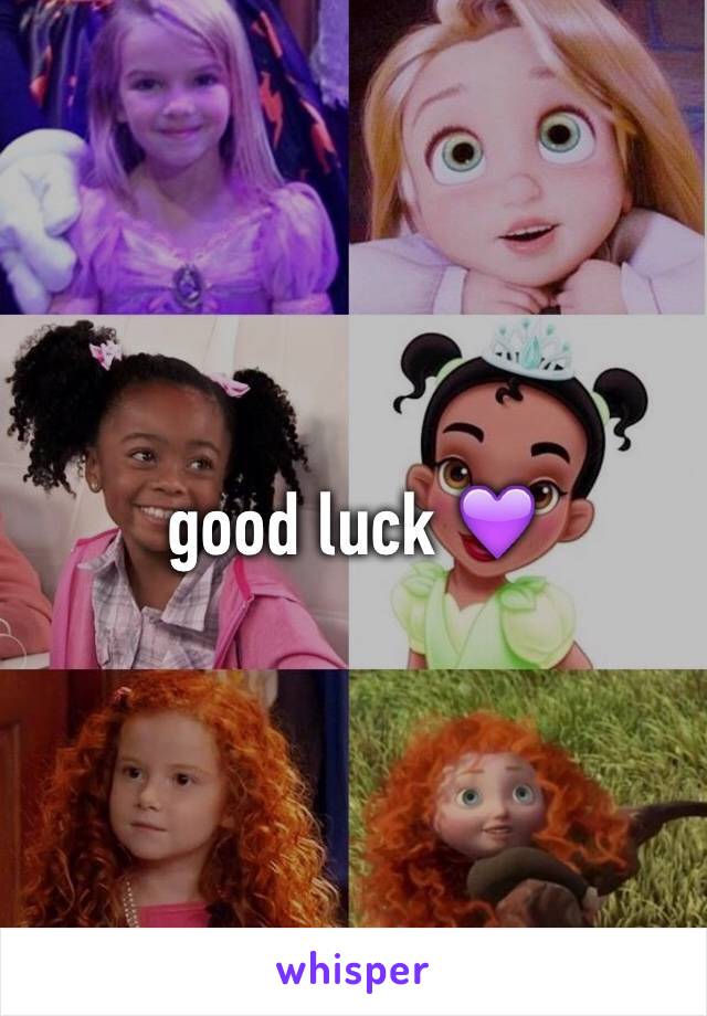 good luck 💜