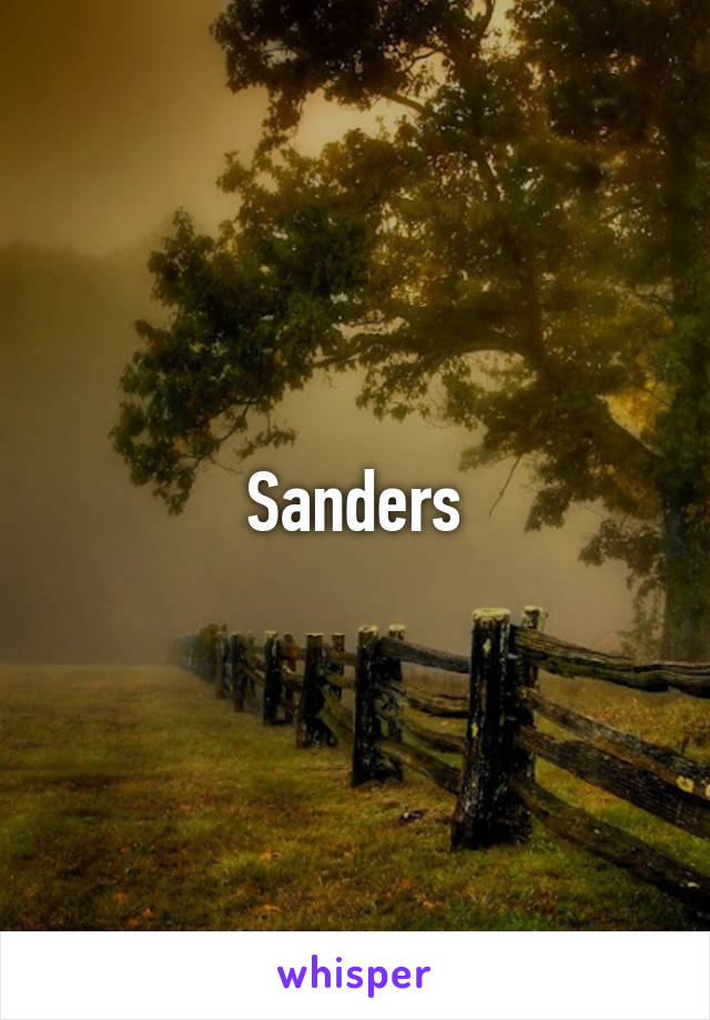 Sanders