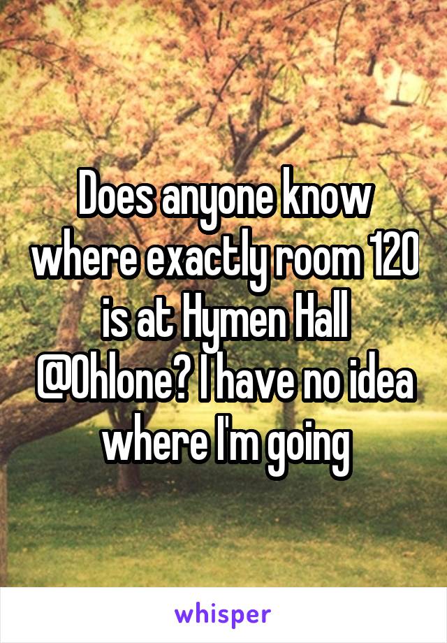 Does anyone know where exactly room 120 is at Hymen Hall @Ohlone? I have no idea where I'm going