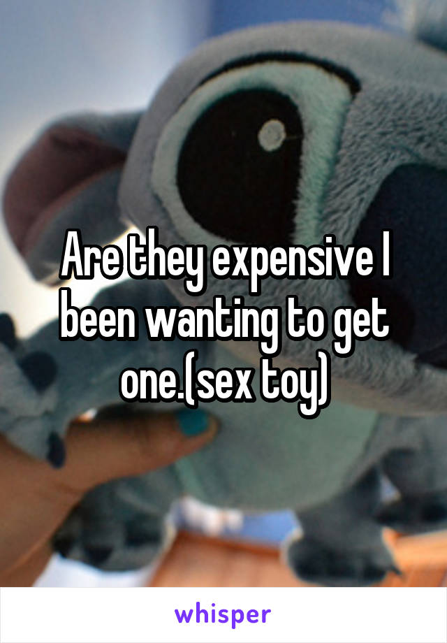 Are they expensive I been wanting to get one.(sex toy)