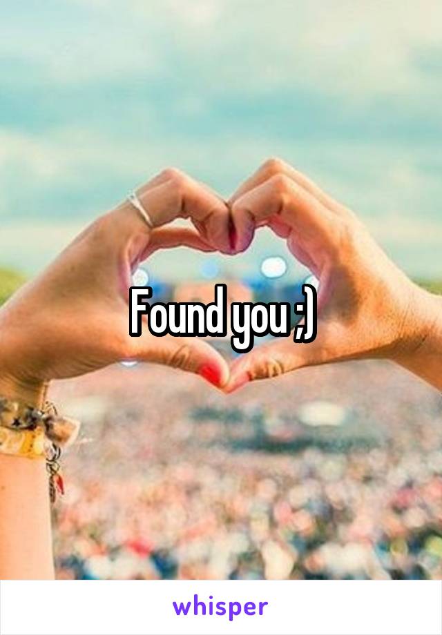 Found you ;)