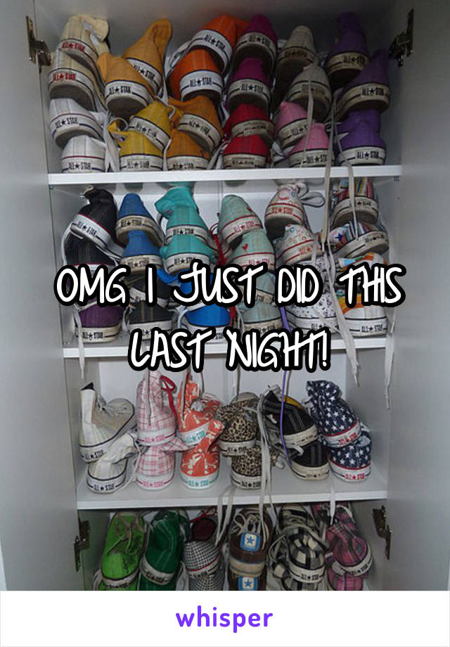 OMG I JUST DID THIS LAST NIGHT!