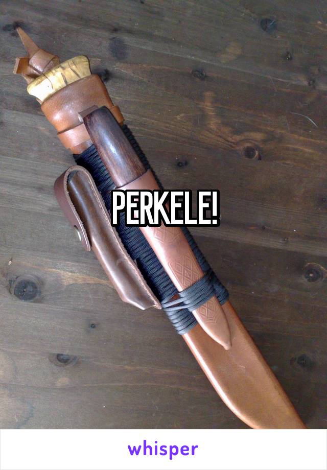 PERKELE!
