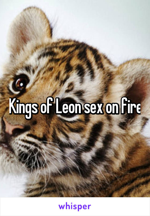 Kings of Leon sex on fire