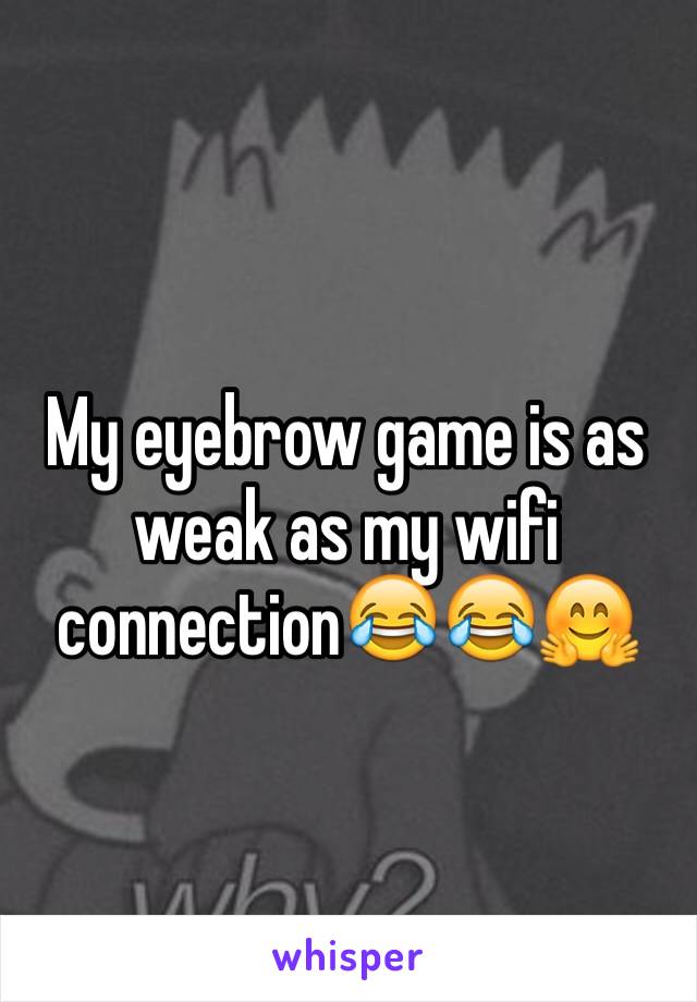 My eyebrow game is as weak as my wifi connection😂😂🤗