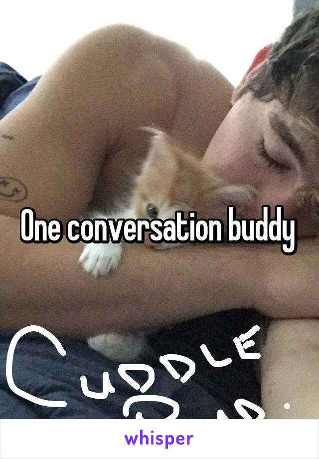 One conversation buddy 