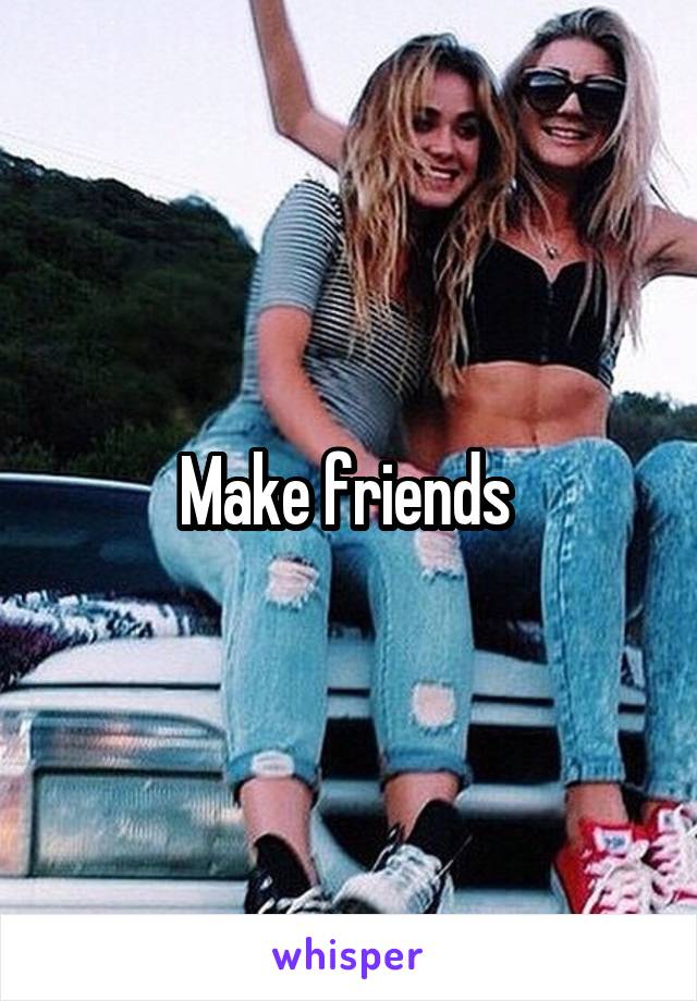 Make friends 