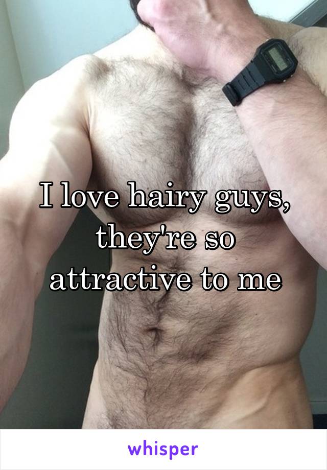I love hairy guys, they're so attractive to me