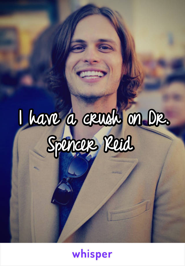 I have a crush on Dr. Spencer Reid 