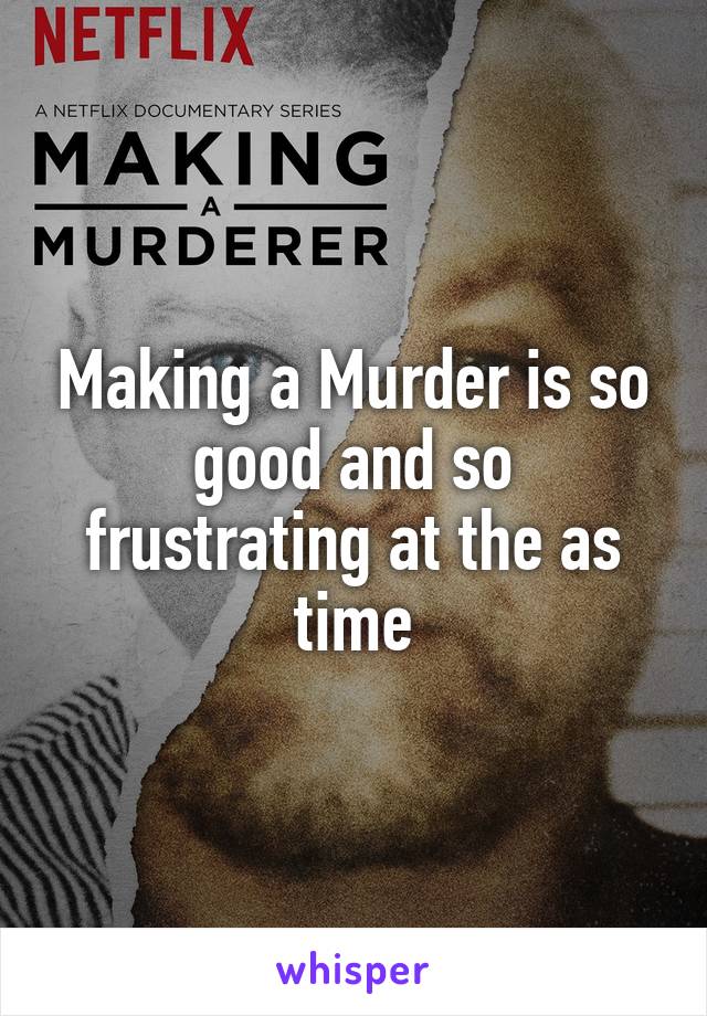 Making a Murder is so good and so frustrating at the as time