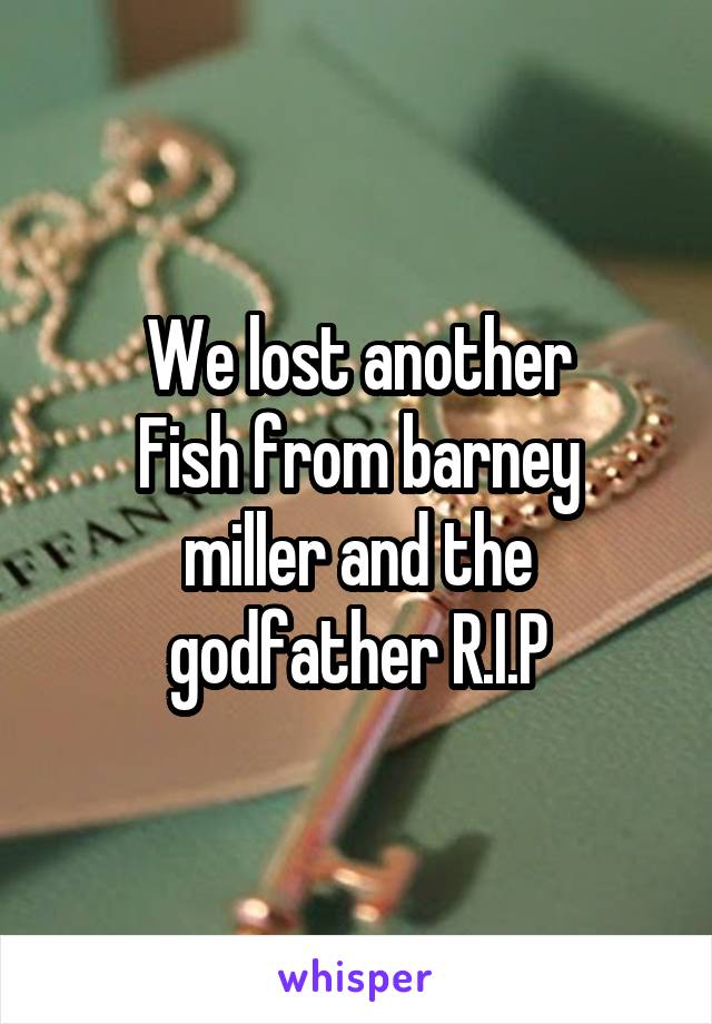 We lost another
Fish from barney miller and the godfather R.I.P