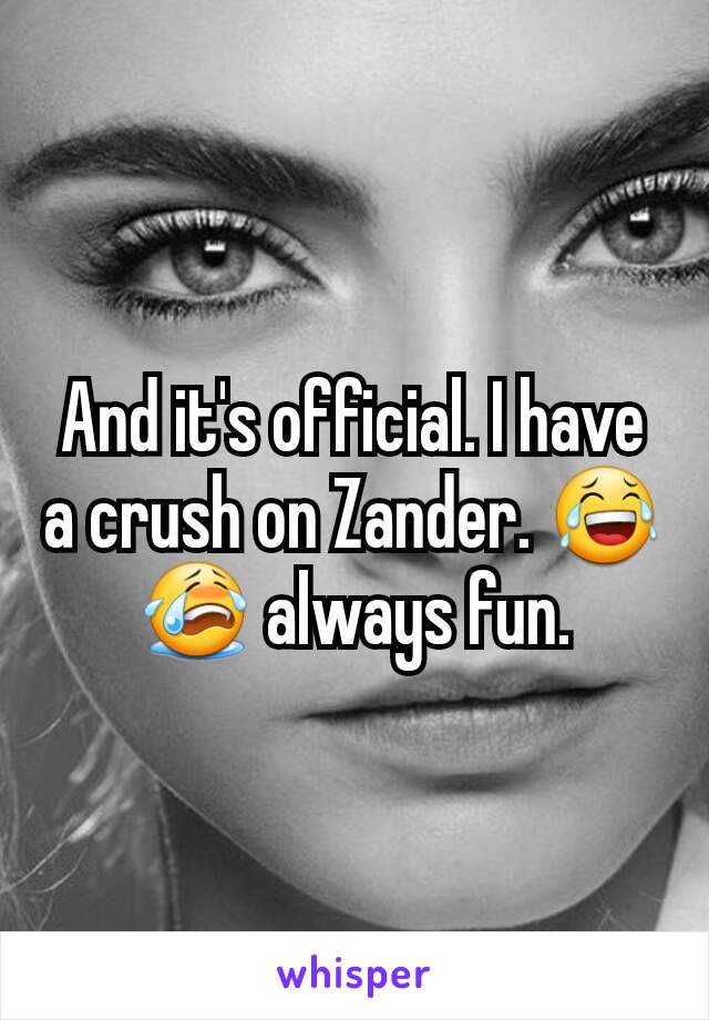 And it's official. I have a crush on Zander. 😂😭 always fun.