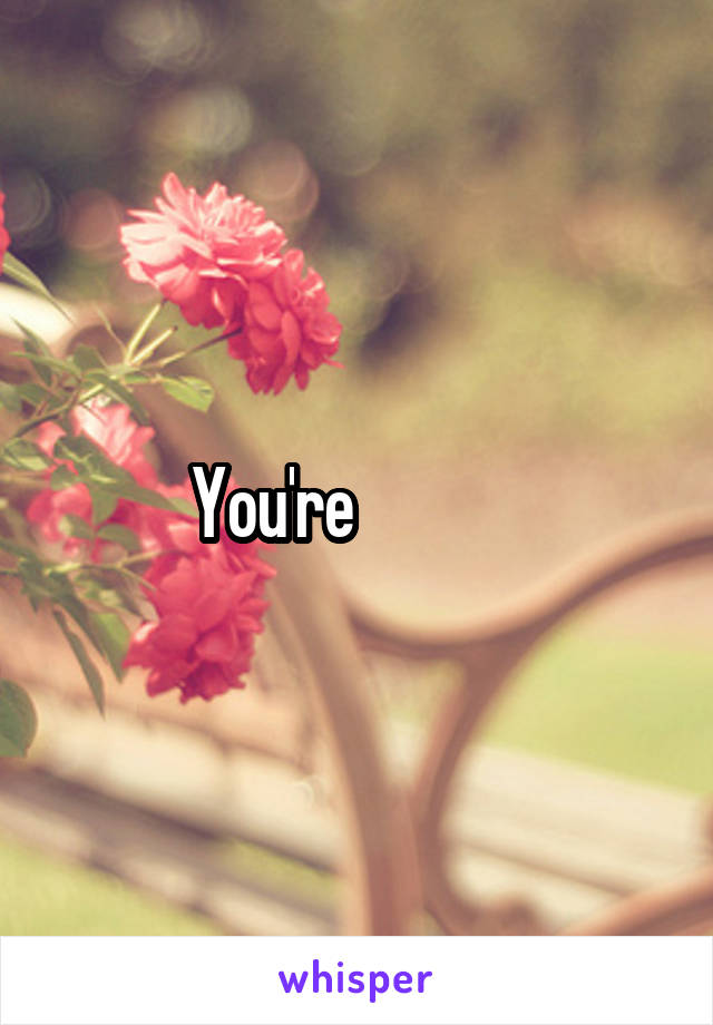 You're             