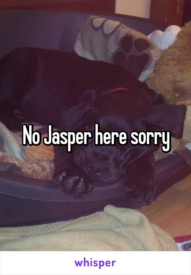 No Jasper here sorry