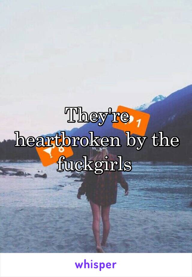 They're heartbroken by the fuckgirls 