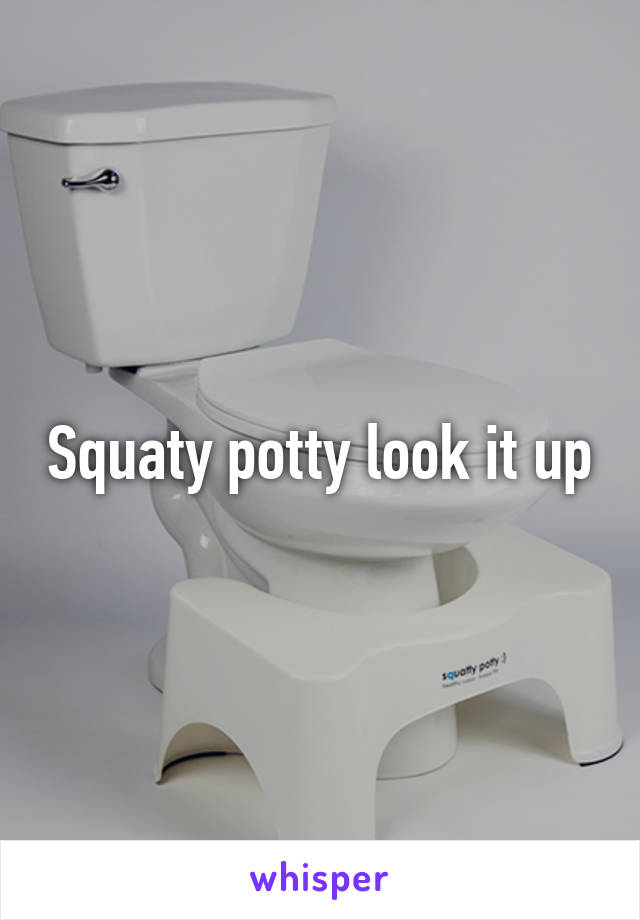 Squaty potty look it up