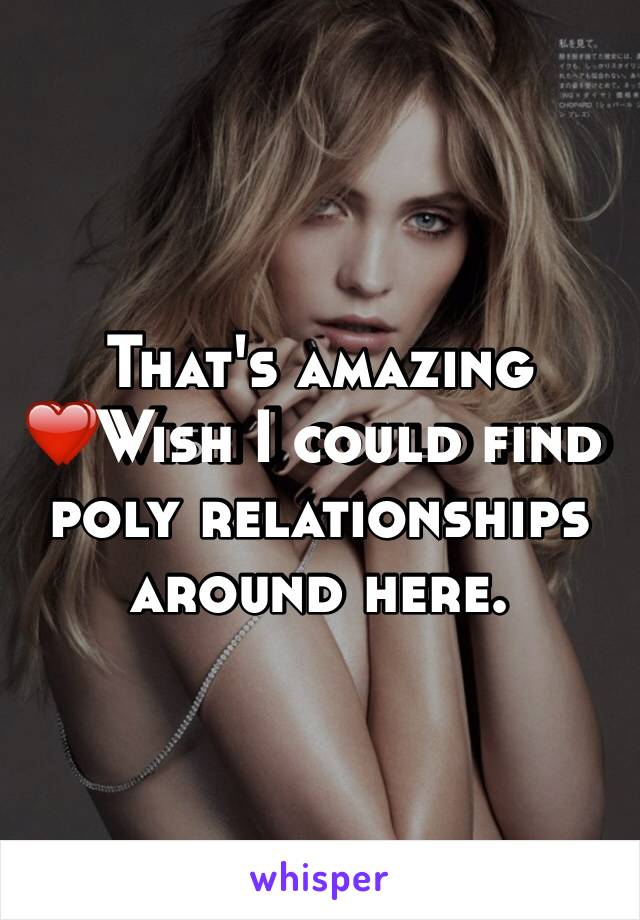 That's amazing ❤️Wish I could find poly relationships around here. 