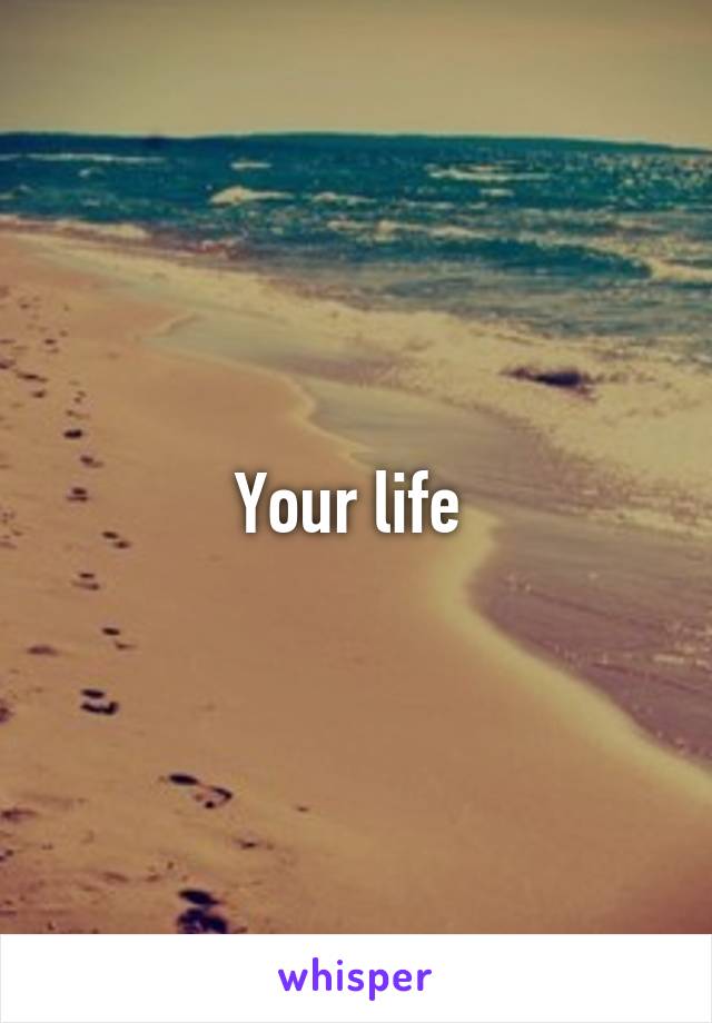 Your life 