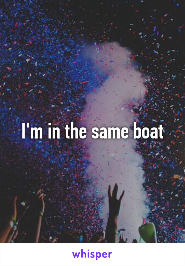 I'm in the same boat