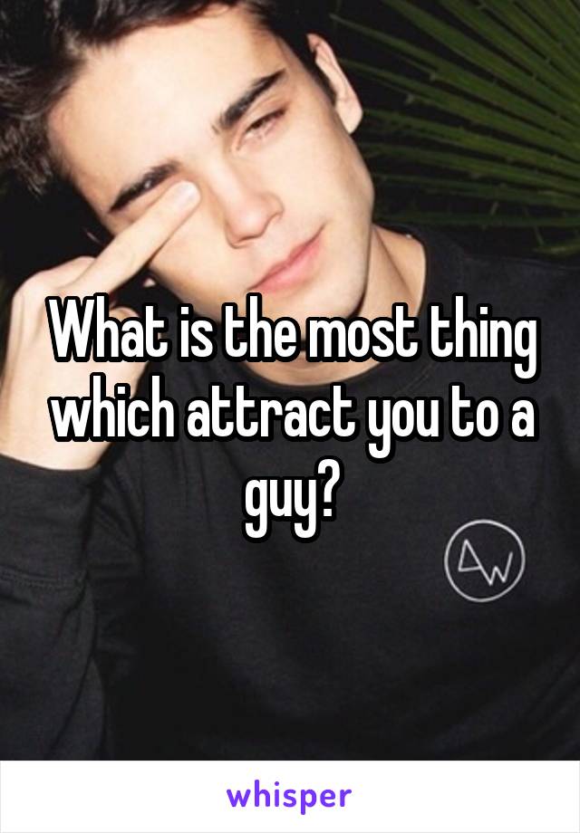 What is the most thing which attract you to a guy?