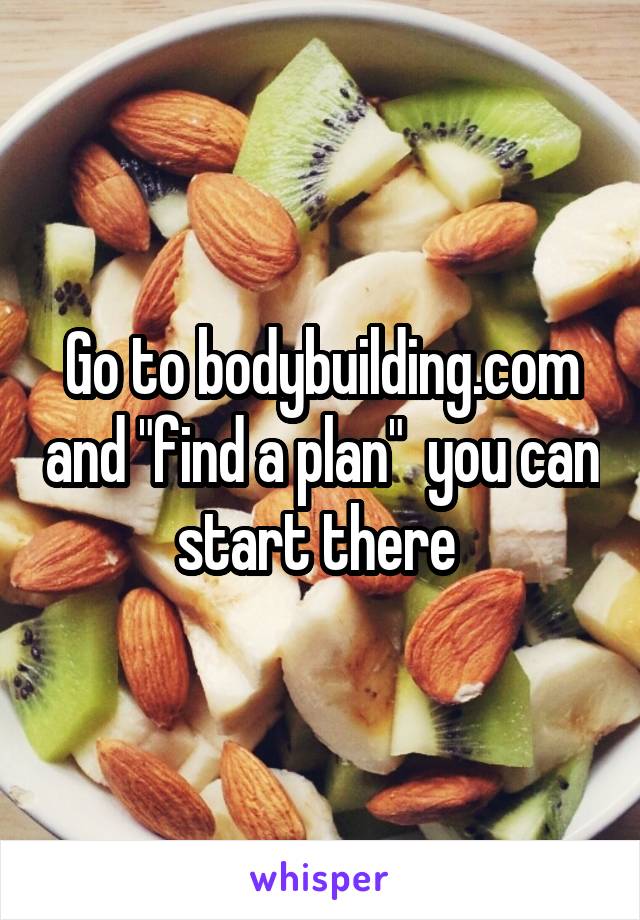 Go to bodybuilding.com and "find a plan"  you can start there 