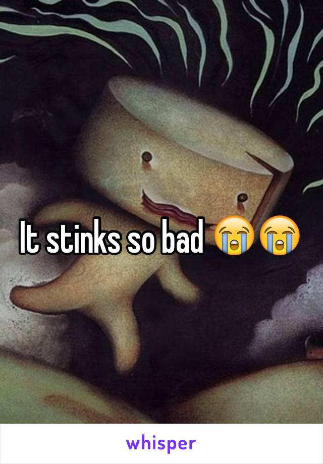 It stinks so bad 😭😭