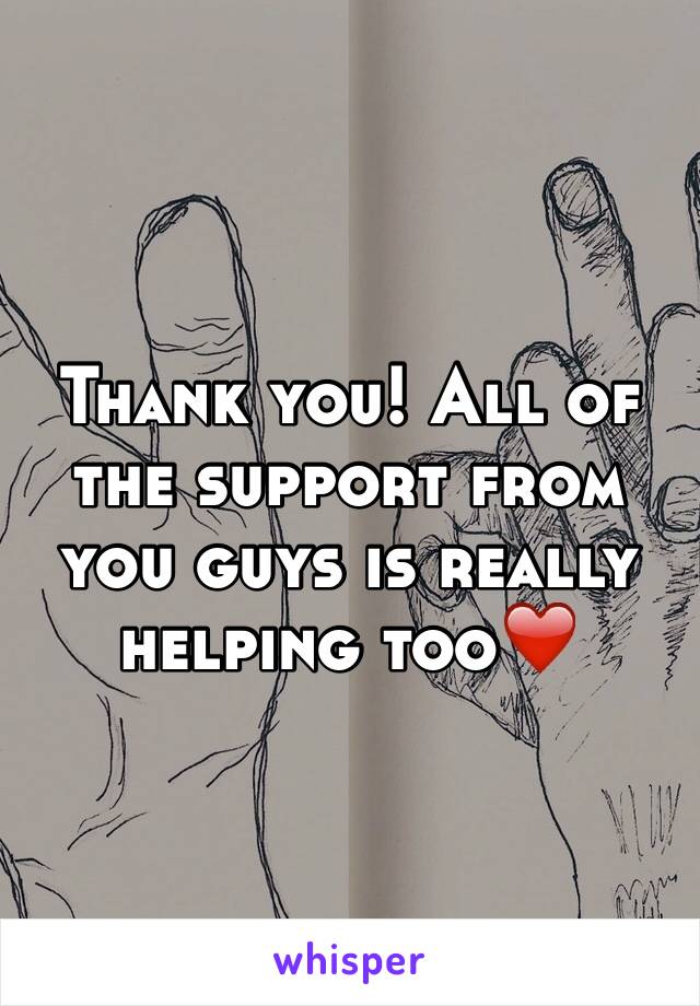 Thank you! All of the support from you guys is really helping too❤️