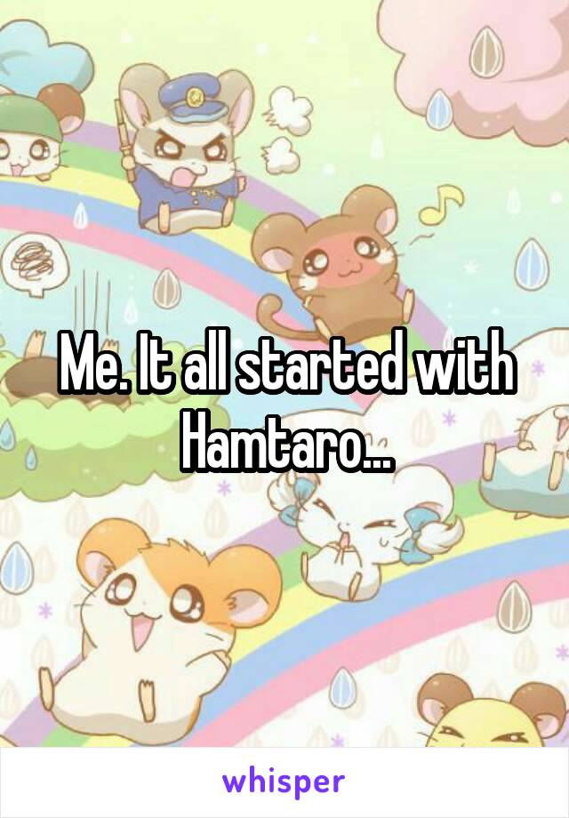 Me. It all started with Hamtaro...