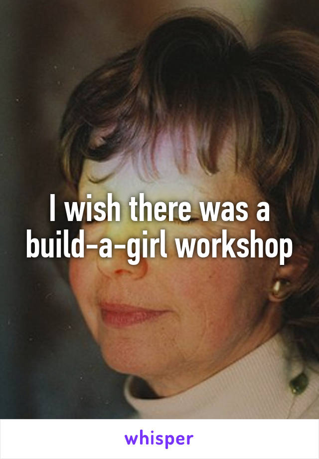 I wish there was a build-a-girl workshop