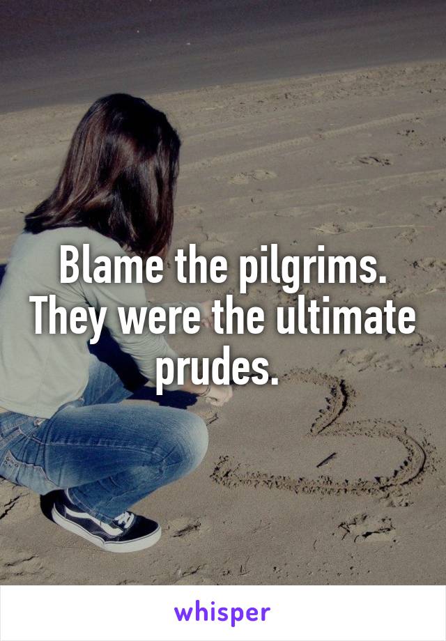 Blame the pilgrims. They were the ultimate prudes. 
