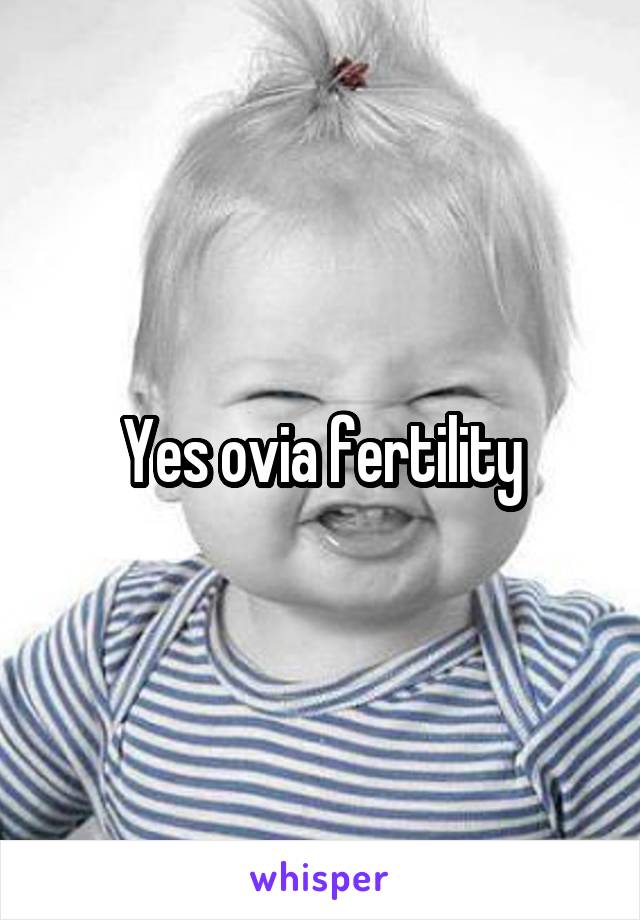 Yes ovia fertility