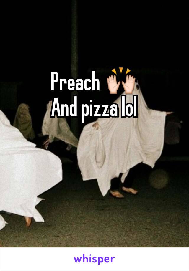 Preach 🙌
And pizza lol