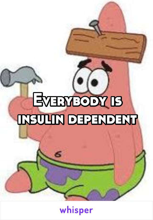 Everybody is insulin dependent