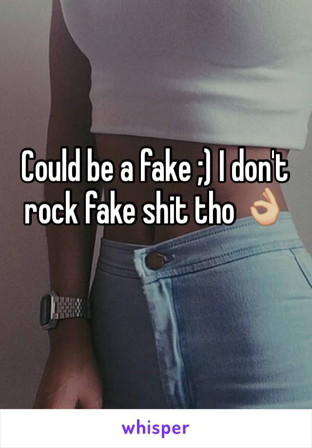 Could be a fake ;) I don't rock fake shit tho 👌🏼