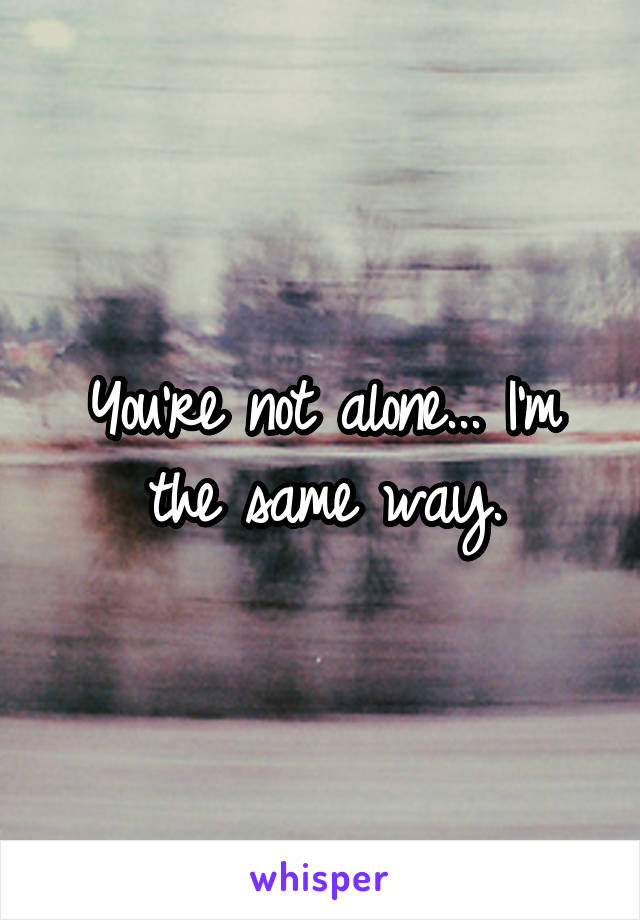 You're not alone... I'm the same way.