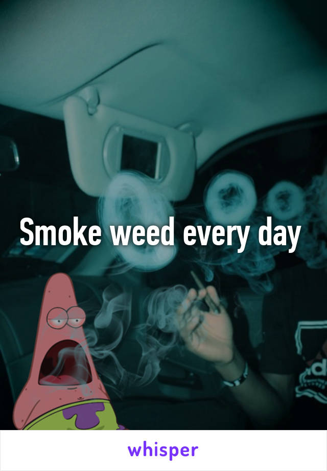 Smoke weed every day 