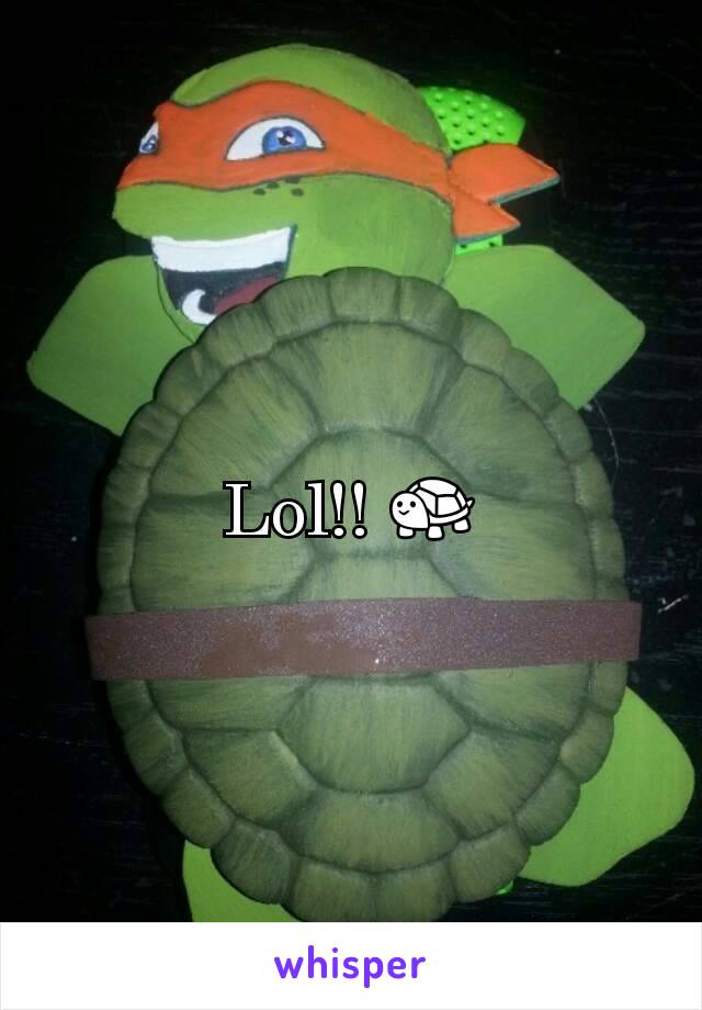 Lol!! 🐢