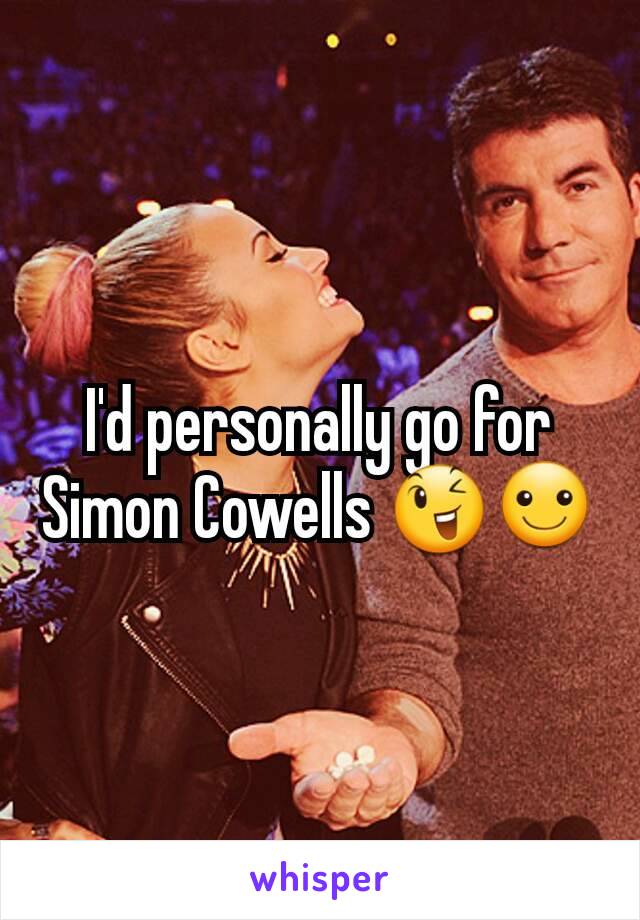 I'd personally go for Simon Cowells 😉☺