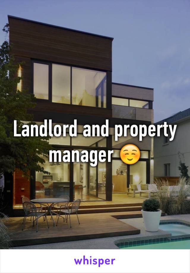 Landlord and property manager ☺️