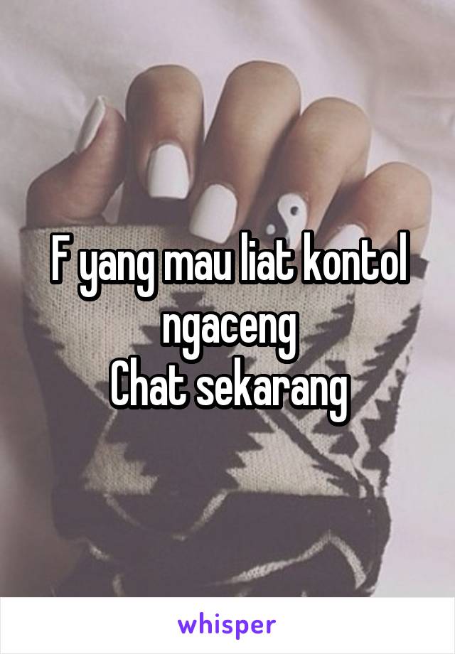 F yang mau liat kontol ngaceng
Chat sekarang