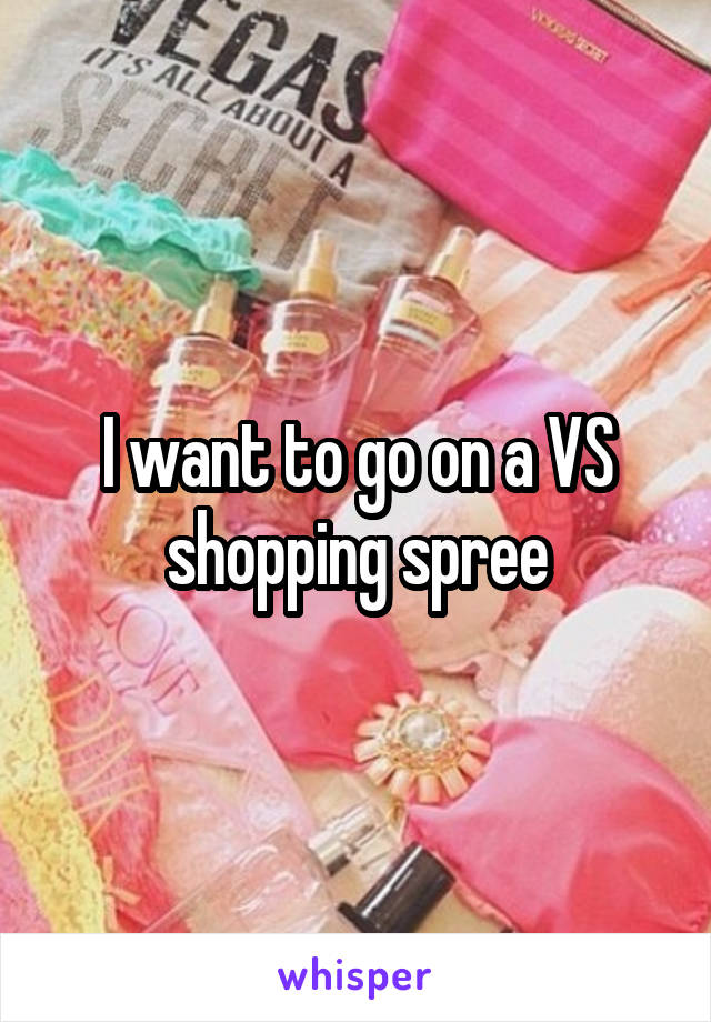 I want to go on a VS shopping spree